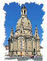 The famous Frauenkirche of Dresden