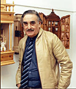 A photograph of Robert H Lee in his workshop